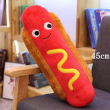 Cute Cartoon Plush Hamburger Ice Cream French Fries Toy Stuffed Food Popcorn Cake Pizza Pillow Children Toys Baby Birthday Gift