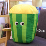 Cute Cartoon Plush Hamburger Ice Cream French Fries Toy Stuffed Food Popcorn Cake Pizza Pillow Children Toys Baby Birthday Gift