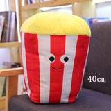 Cute Cartoon Plush Hamburger Ice Cream French Fries Toy Stuffed Food Popcorn Cake Pizza Pillow Children Toys Baby Birthday Gift