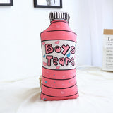 Cute Pink Donut Bottle Shape Plush Toys Pillow Baby Kids Sleep Toys Gift Nordic Style Sofa Room Bed Decoration Photo Props