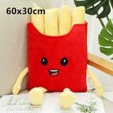 Cute Cartoon Plush Hamburger French Fries Chicken Leg Toy Stuffed Food Popcorn Pizza Pillow Cushion Kids Toys Birthday Gift
