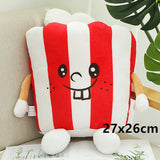 Cute Cartoon Plush Hamburger French Fries Chicken Leg Toy Stuffed Food Popcorn Pizza Pillow Cushion Kids Toys Birthday Gift