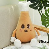 Cute Cartoon Plush Hamburger French Fries Chicken Leg Toy Stuffed Food Popcorn Pizza Pillow Cushion Kids Toys Birthday Gift
