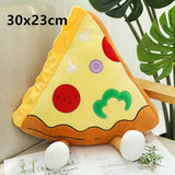 Cute Cartoon Plush Hamburger French Fries Chicken Leg Toy Stuffed Food Popcorn Pizza Pillow Cushion Kids Toys Birthday Gift