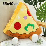 Cute Cartoon Plush Hamburger French Fries Chicken Leg Toy Stuffed Food Popcorn Pizza Pillow Cushion Kids Toys Birthday Gift