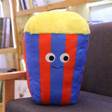 cute  cartoon plush hamburger ice cream french fries toy stuffed food Popcorn cake pizza pillow cushion kids toys birthday gift