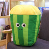 cute  cartoon plush hamburger ice cream french fries toy stuffed food Popcorn cake pizza pillow cushion kids toys birthday gift