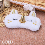 1Pc Lovely Unicorn Sleeping Eye Cover Cartoon Blindfold Eye Mask Shadow Cover for Girl Kid Traveling Sleep Eye Care Tools